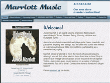 Tablet Screenshot of marriottmusicstore.com